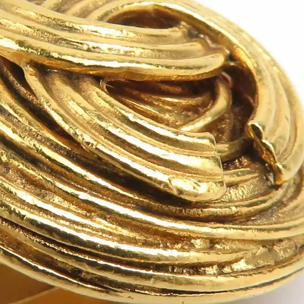 Chanel Cc Logo Clip-On Earrings Gold- #256687C56B